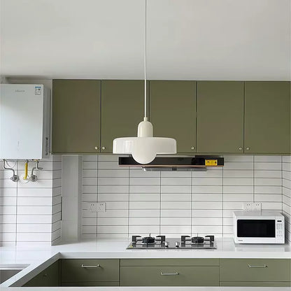 Sandsberg Pendelleuchte aus farbigem Glas | Elegante Hängeleuchte im Bauhaus-Stil | Designlampe für Wohnzimmer & Esszimmer