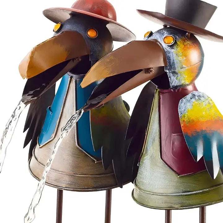 Sandsberg | ChirpStream | Tukan Vogel Wasserfontäne – Verspielte Garten Dekoration im Freien mit fließendem Wasser