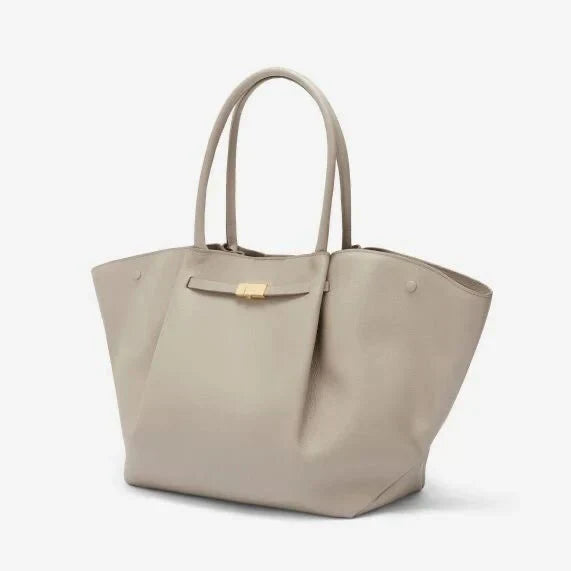 Sandsberg | Tassa Luxus Oversized Schultertasche mit goldener Verschluss - Elegante Minimalistische Tote für Frauen