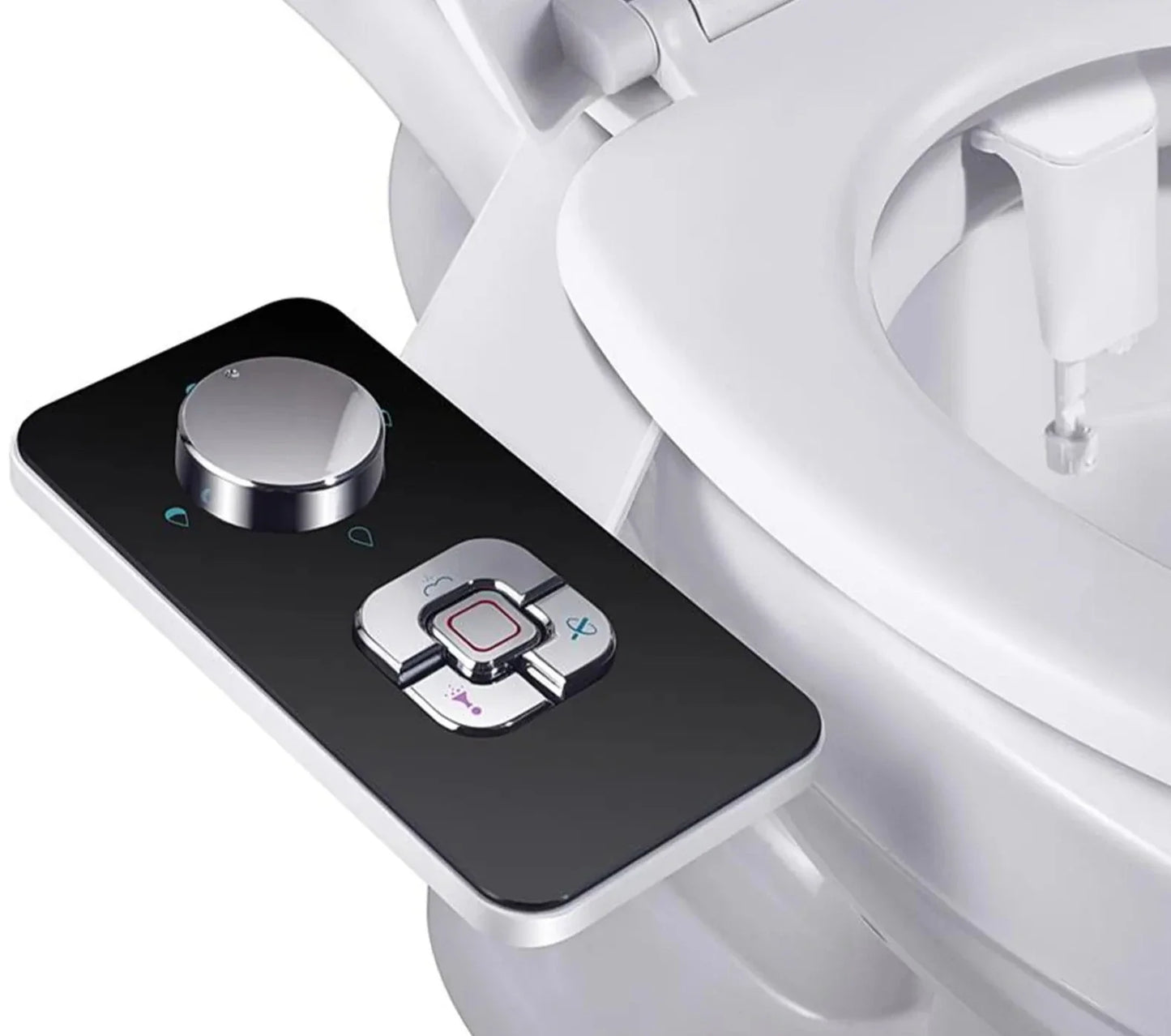 DELUXE | Ultra-dünne Bidet-Toilettensitzbefestigung | Hygienische persönliche Pflege