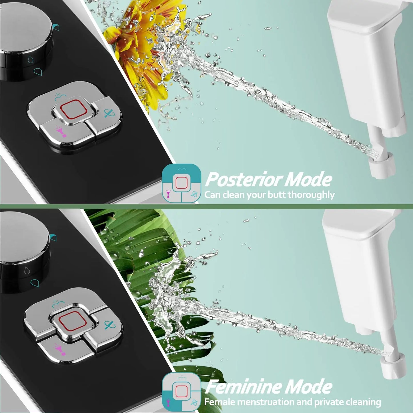 DELUXE | Ultra-dünne Bidet-Toilettensitzbefestigung | Hygienische persönliche Pflege
