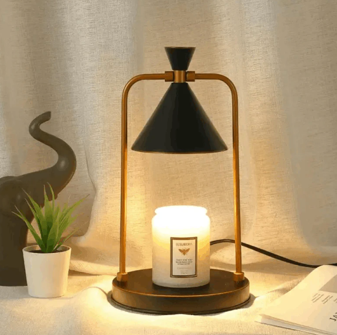 FLAMMENLOSER AROMATHERAPIE-KERZENHALTER MIT ZEITSCHALTUHR