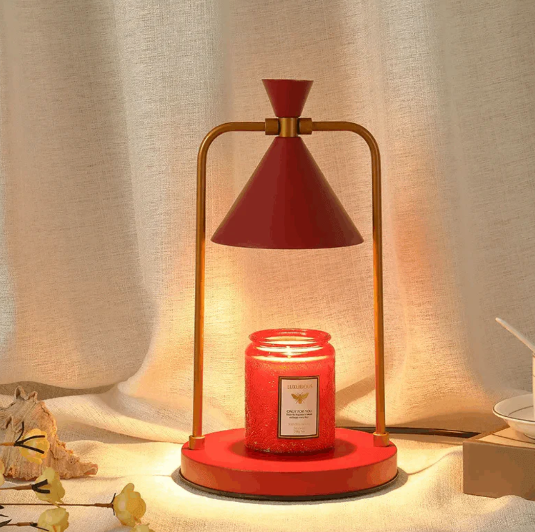 FLAMMENLOSER AROMATHERAPIE-KERZENHALTER MIT ZEITSCHALTUHR