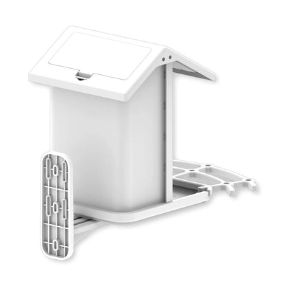 Sandsberg | Smarter Solar-Vogelhäuschen mit Vogelerkennung – Wetterfester Gartenfütterer