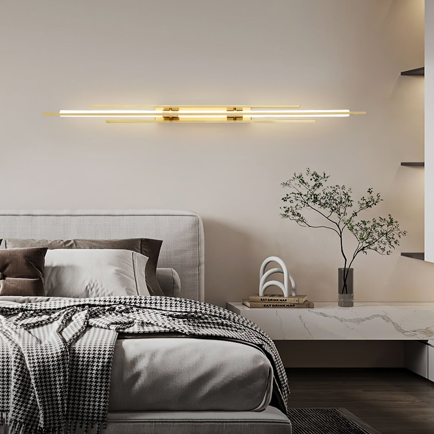 Sandsberg | LuxeAura – Opulente Gold Wandlampe für elegante Räume