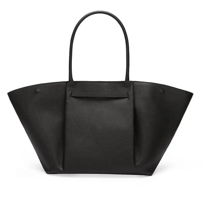 Sandsberg | Tassa Luxus Oversized Schultertasche mit goldener Verschluss - Elegante Minimalistische Tote für Frauen