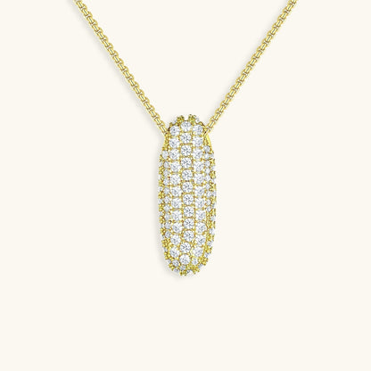 Bubble Initial-Diamant-Halskette