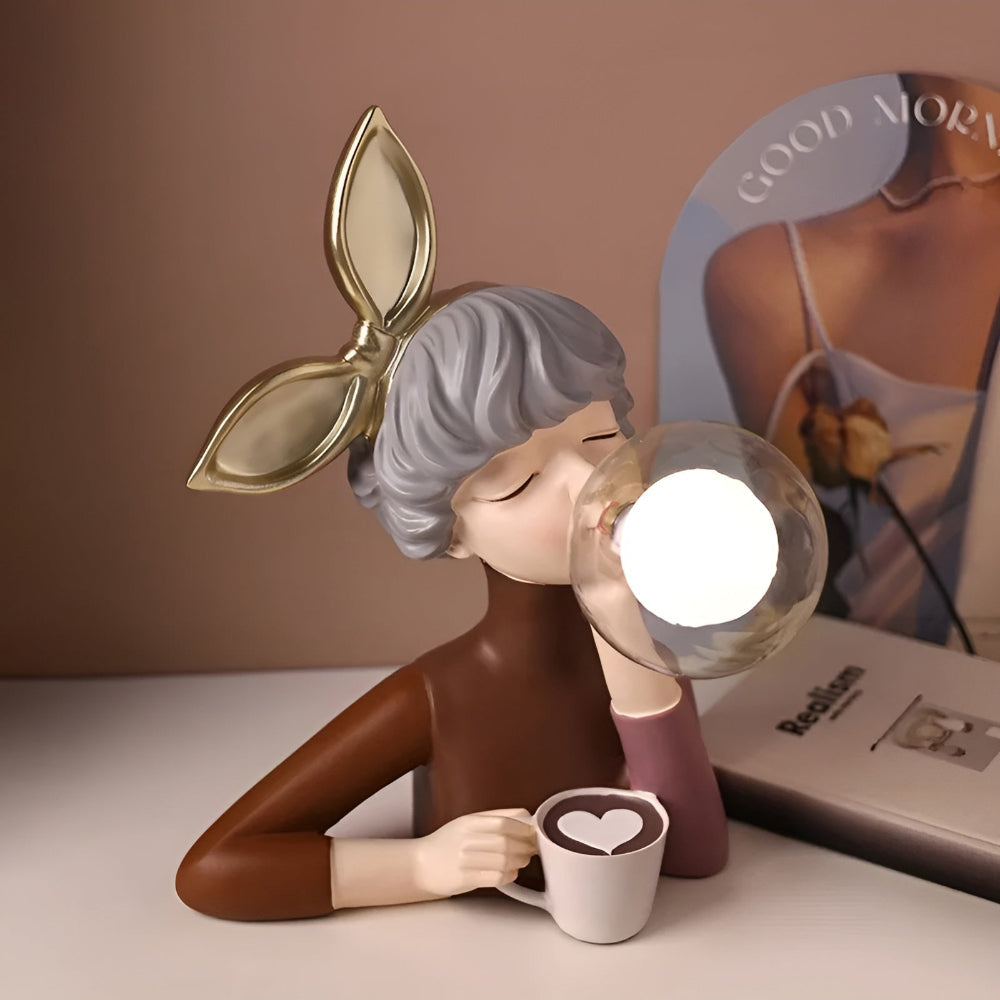 Sandsberg | BubbleFairies Tischlampe – Verzauberndes Quartet Cartoon Mädchen Figurine Licht