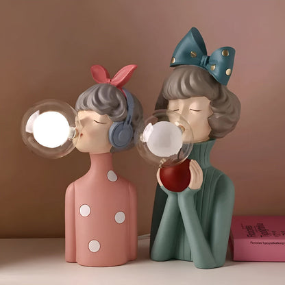 Sandsberg | BubbleFairies Tischlampe – Verzauberndes Quartet Cartoon Mädchen Figurine Licht