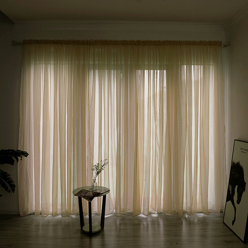 Einfache Voile Fenster Gardine