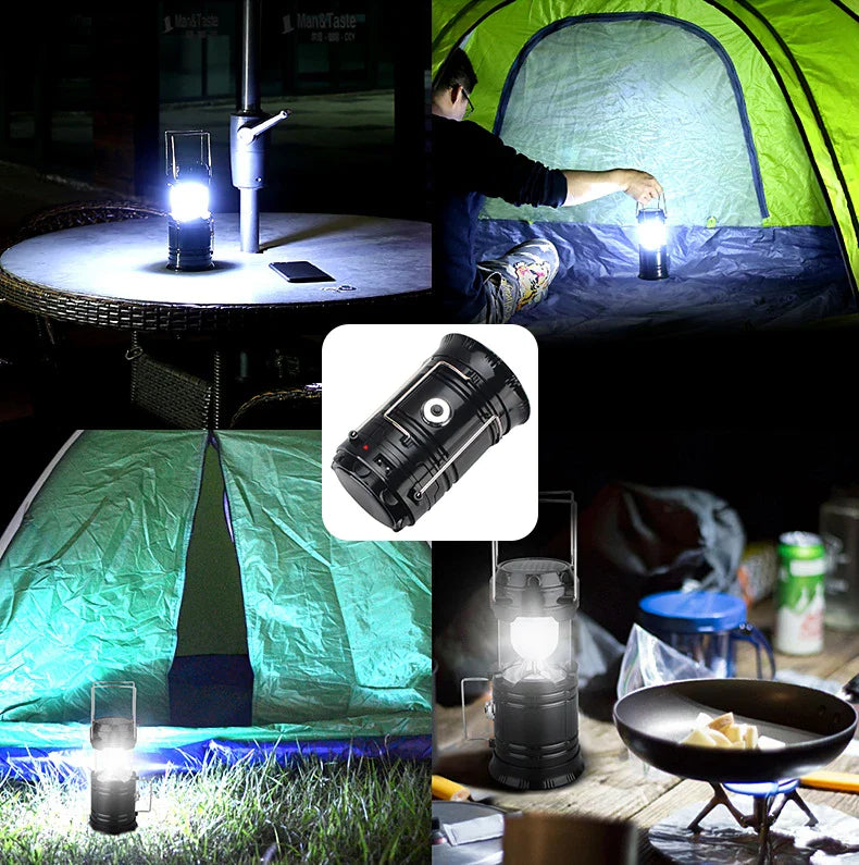 Ultrahelle wiederaufladbare Solar-Led-Camping-Laterne