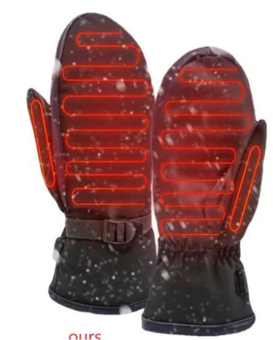 Sandsberg | Elektrische Heizhandschuhe | Beidseitige Heizung, Wasserdicht & USB-aufladbar für Skifahren, Wandern, Fäustlinge & tägliche Verwendung