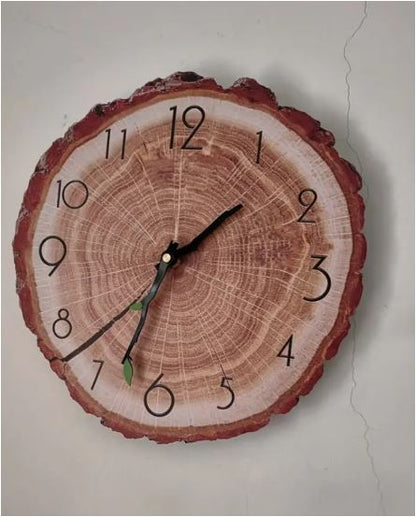 Sandsberg | Holz Jahresringe Wanduhr