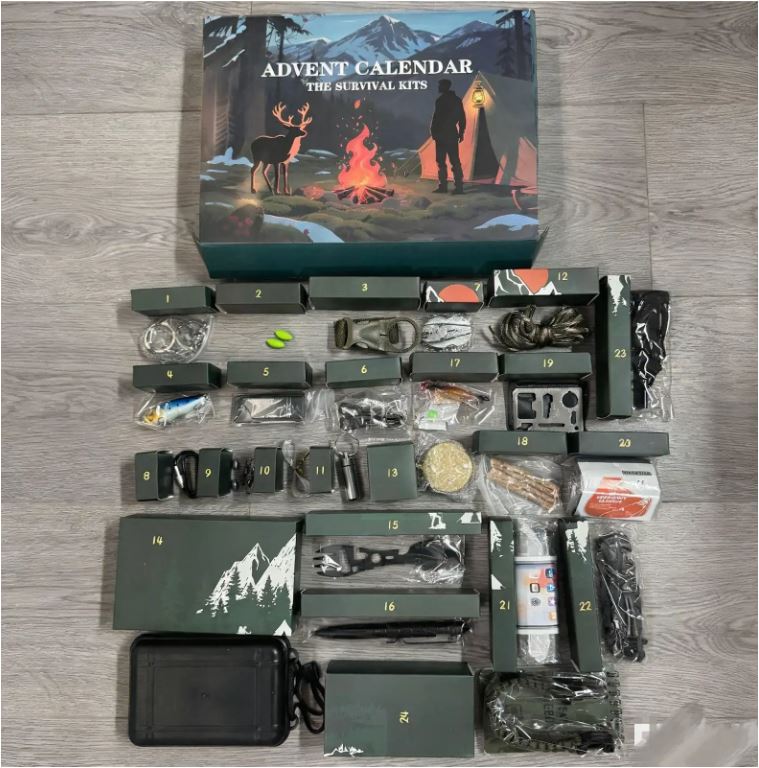 Sandsberg | SURVIVAL ADVENT CALENDAR – Men's Outdoor Kit with 24 Essential Tools 2025