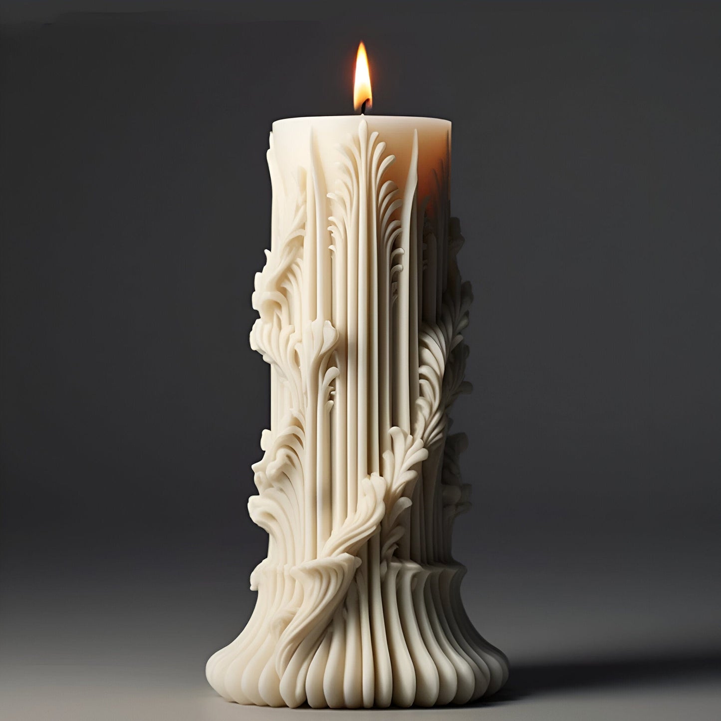 Carving Roman Säulen Silikonkerze
