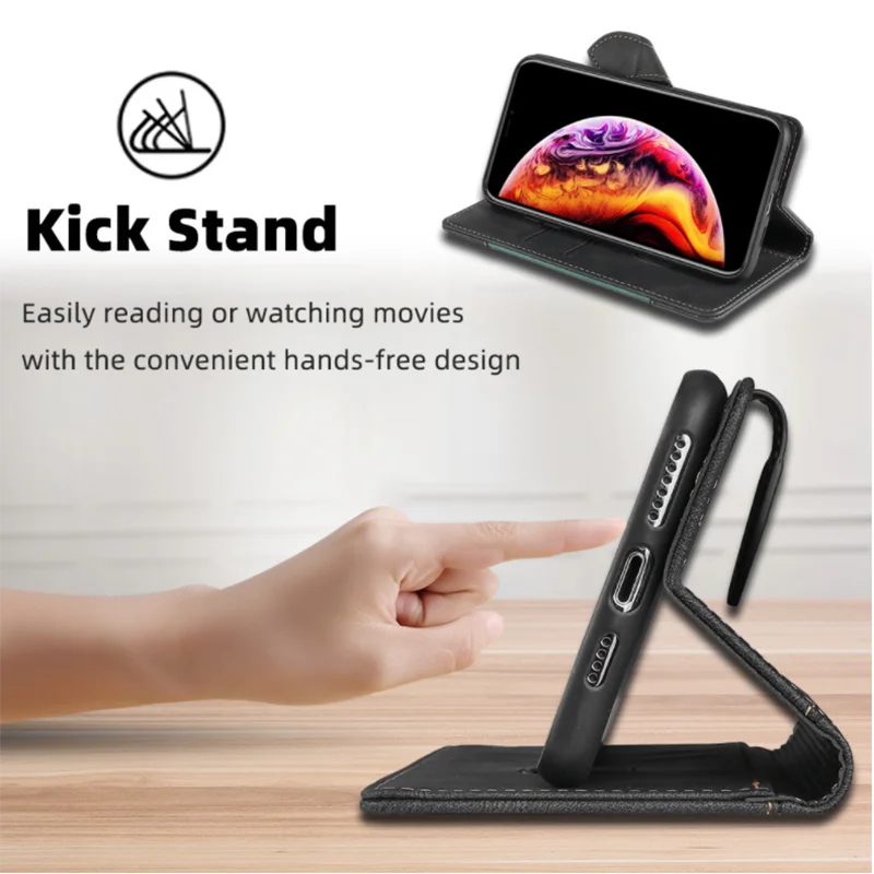 Wallet Magnetische Flip-Lederhülle für iPhone