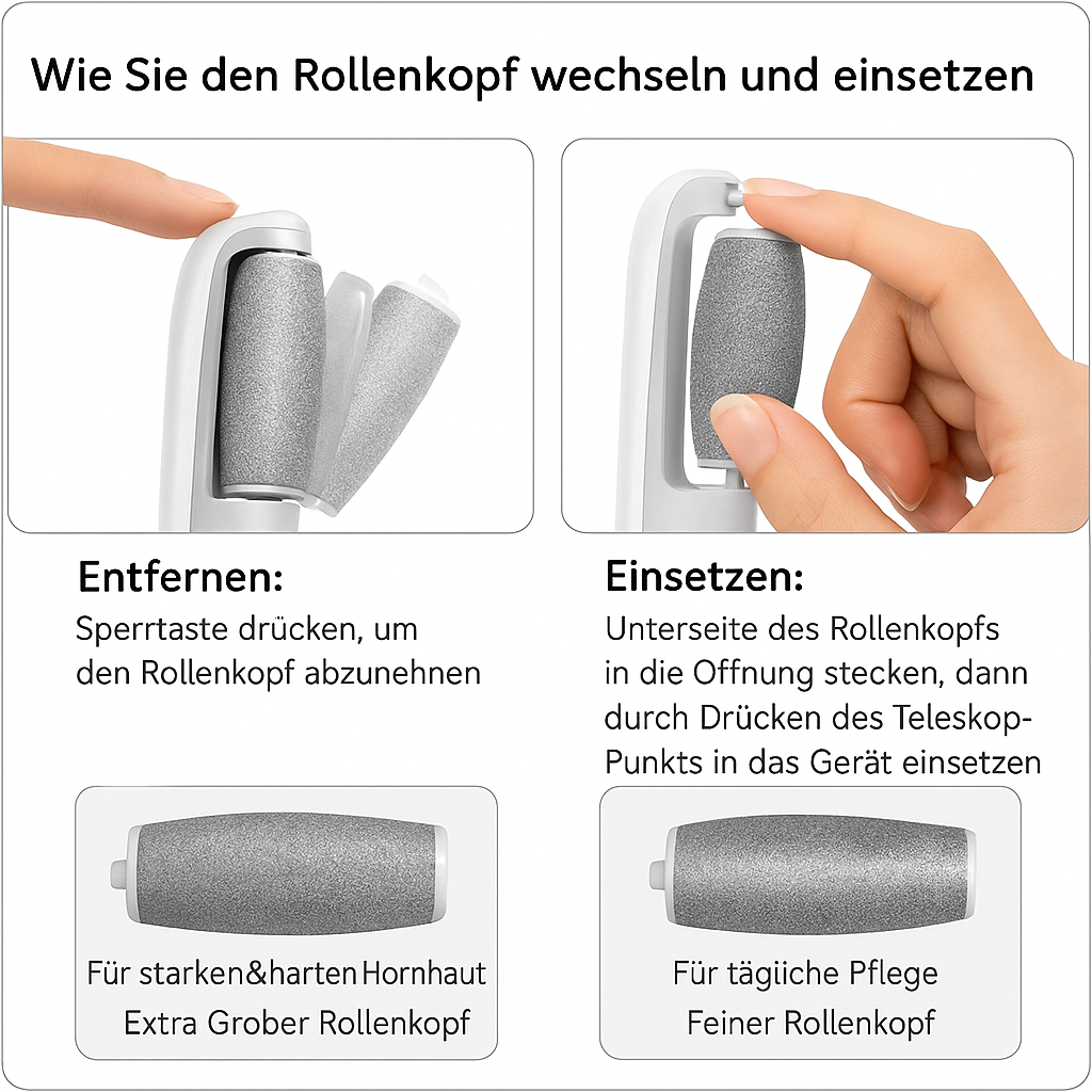 Sandsberg | Elektrischer Hornhaut Entferner für die Füße