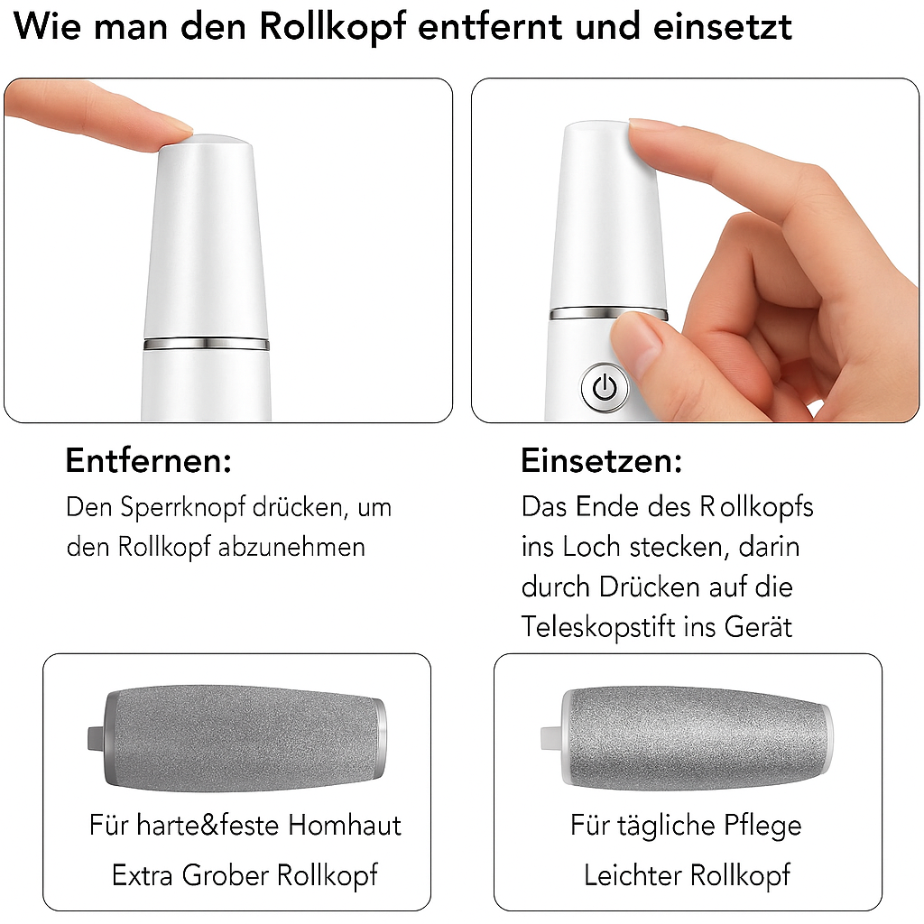 Sandsberg | Elektrischer Hornhaut Entferner für die Füße