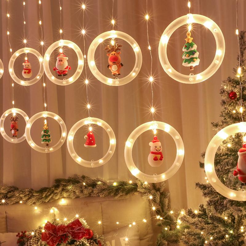 (🎅Early Xmas Sale🎅) Weihnachts-LED-Vorhang-Lichterkette