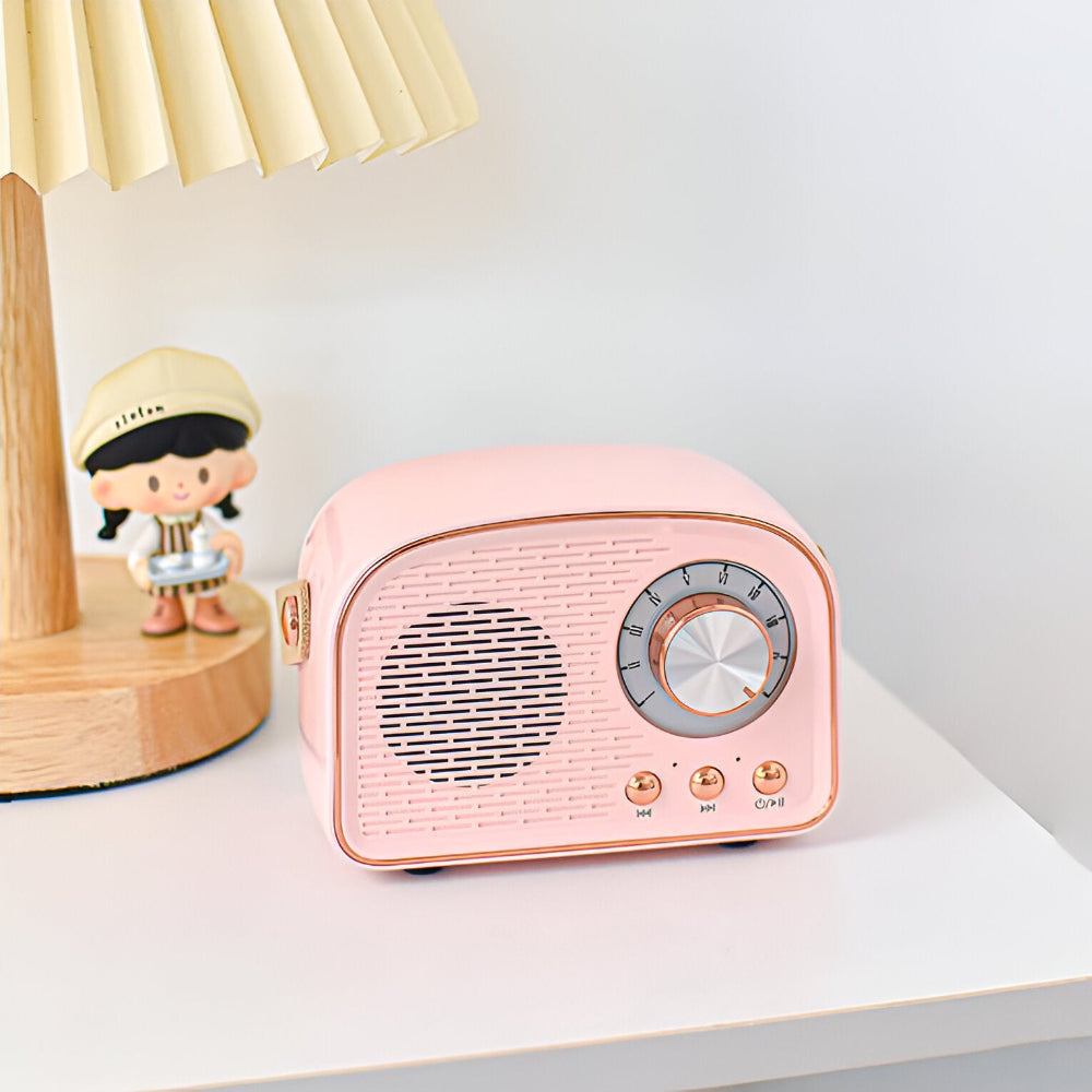 Sandsberg | Klassischer Retro Bluetooth-Lautsprecher – Stilvolles kabelloses Soundsystem mit Vintage-Radio-Design