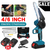 4"/6" kabellose Holzschneider-Kettensäge mit 2x Power-Batterien
