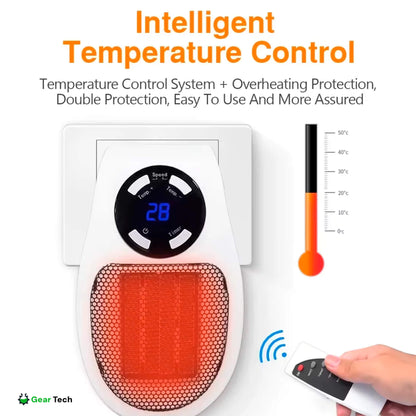 Sandsberg | Kompakter elektrischer Heizkörper - USB und Stecker tragbarer kleiner elektrischer Heizkörper