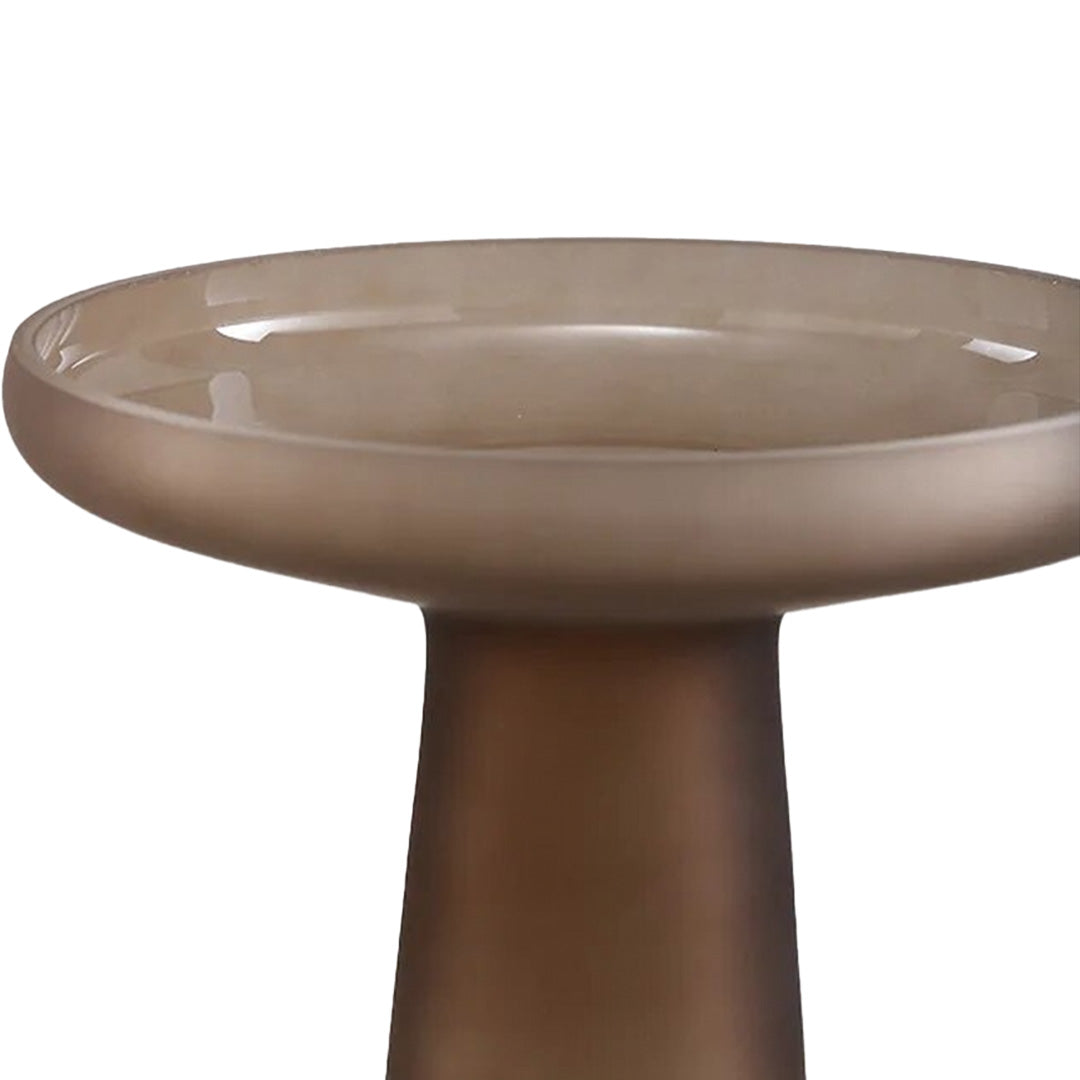 Zeitgenössische Vase aus Milchglas