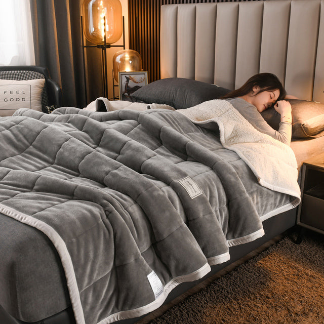 Lammfelldecke - LuxeWarm - Weich - Gemütlich