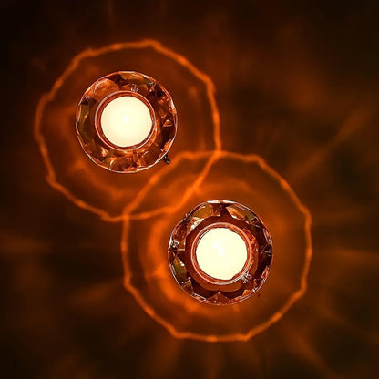 Sandsberg | RadiantCrystal - Transparente Europäische Kerzenhalter Set