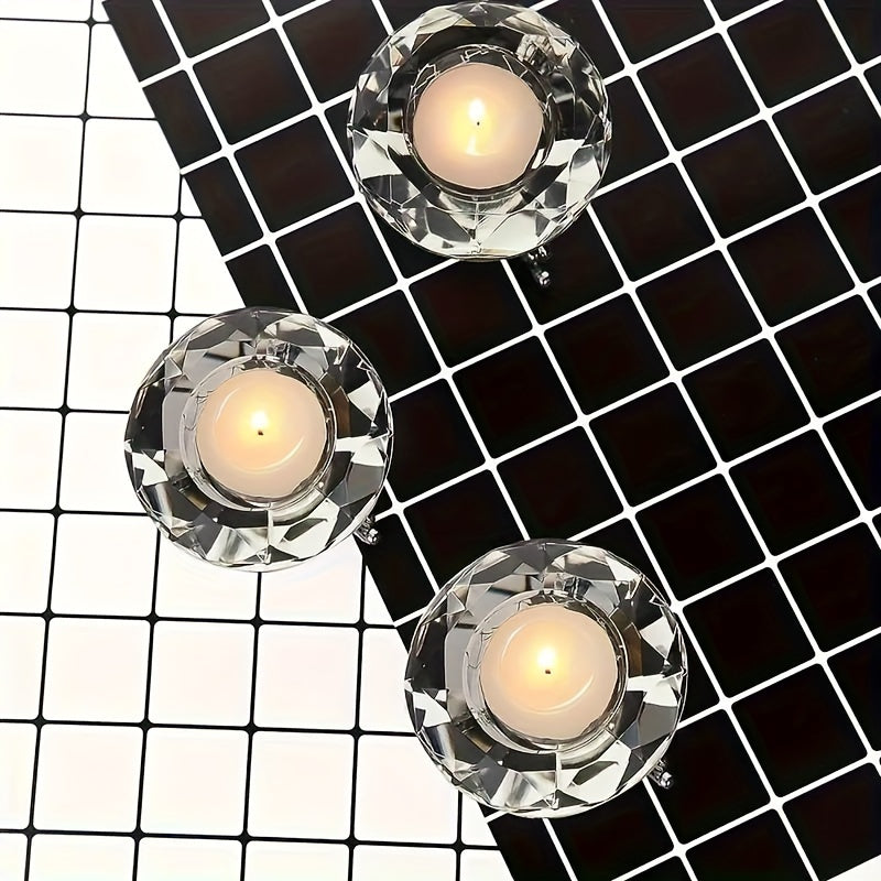 Sandsberg | RadiantCrystal - Transparente Europäische Kerzenhalter Set