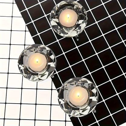 Sandsberg | RadiantCrystal - Transparente Europäische Kerzenhalter Set