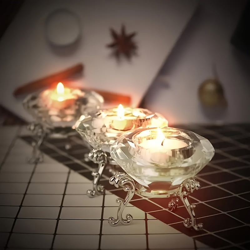 Sandsberg | RadiantCrystal - Transparente Europäische Kerzenhalter Set