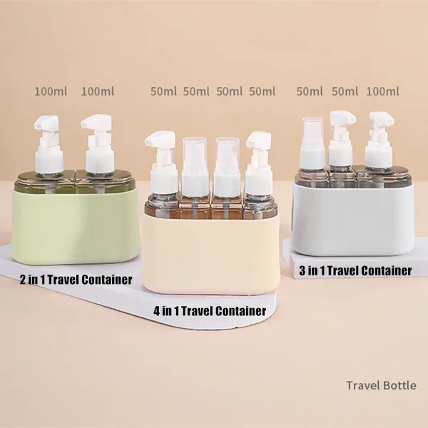 ✨MiniShampoo Spender Tragbares Reiseflaschen-Set