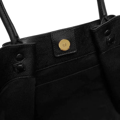 Sandsberg | Tassa Luxus Oversized Schultertasche mit goldener Verschluss - Elegante Minimalistische Tote für Frauen