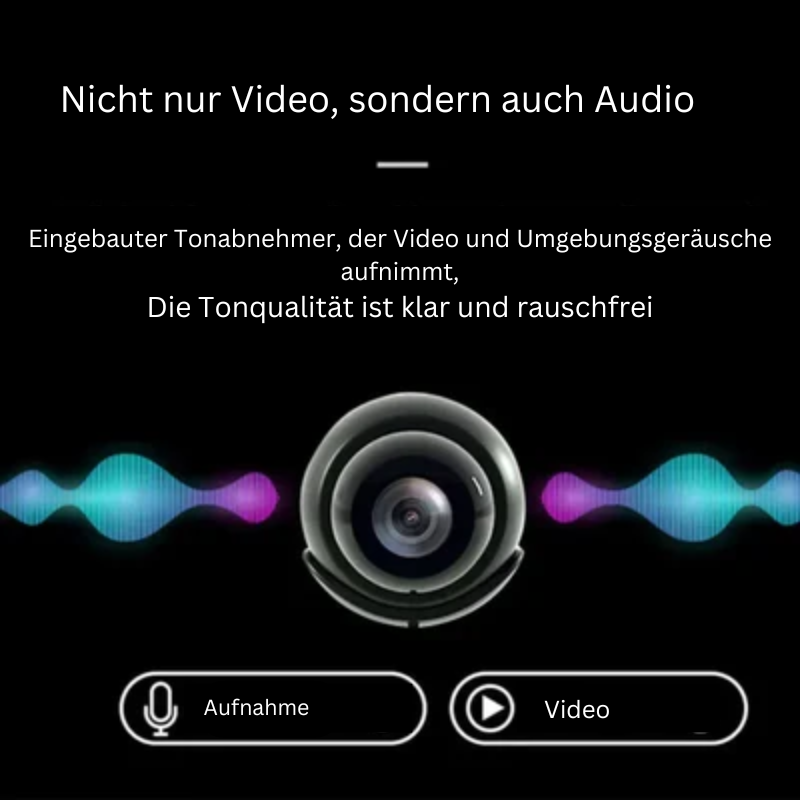Sandsberg | Mini WLAN-Überwachungskamera 1080P HD | Diskrete Sicherheit für Ihr Zuhause