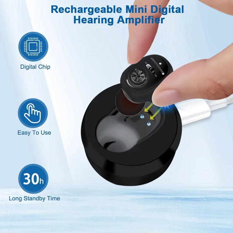 STYLEMATE | Digitale Hörgeräte Wiederaufladbares Hörgerät | Mini Klangverstärker Für Taubheit Senioren