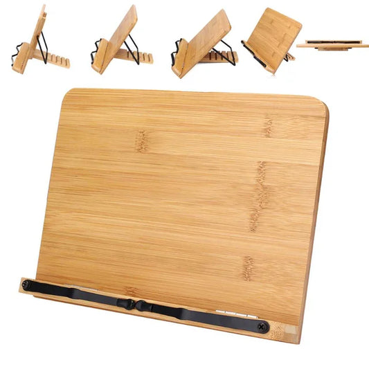 BookBuddy | Tragbarer verstellbarer Buchhalter mit Schublade und Papierclips