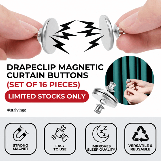 Drapeclip Magnetische Vorhangknöpfe - Set von 16PCS