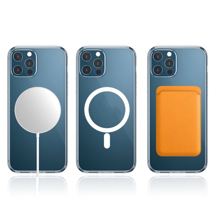 Sandsberg | Für iPhone 12 Pro Max WK WPC-007 iDeal Series Magsafe Case Magnetischer Ring All-inclusive Klar TPU Transparent Stoßfest Case