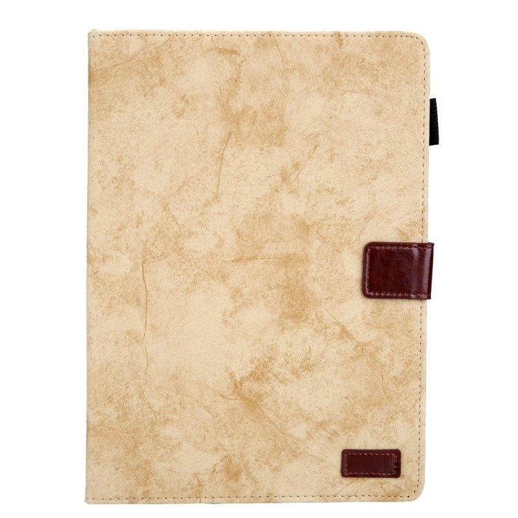 Sandsberg | Für iPad Pro 10.5 (2017) Business Stil Horizontal Flip Leder Tasche, mit Halter & Kartenfach & Fotohalter & Schlaf / Aufwachfunktion (Gelb)