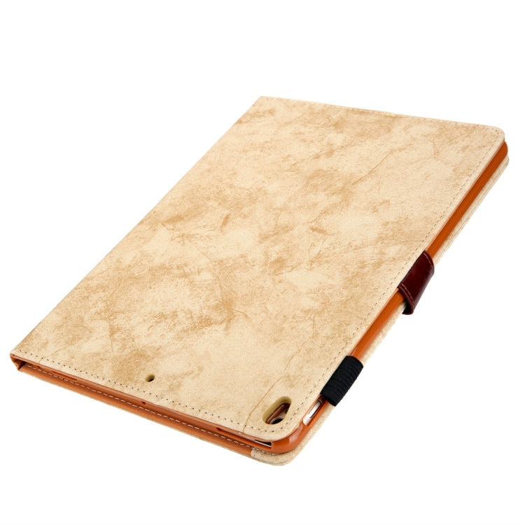 Sandsberg | Für iPad Pro 10.5 (2017) Business Stil Horizontal Flip Leder Tasche, mit Halter & Kartenfach & Fotohalter & Schlaf / Aufwachfunktion (Gelb)