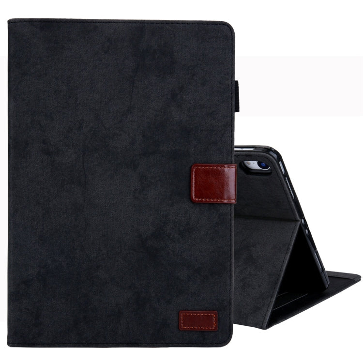 Sandsberg | Für iPad Pro 11 Zoll (2018) Business Stil Horizontal Flip Lederhülle, mit Halter & Kartensteckplatz & Foto-Rahmen & Schlaf-/Aufwachfunktion (Schwarz)