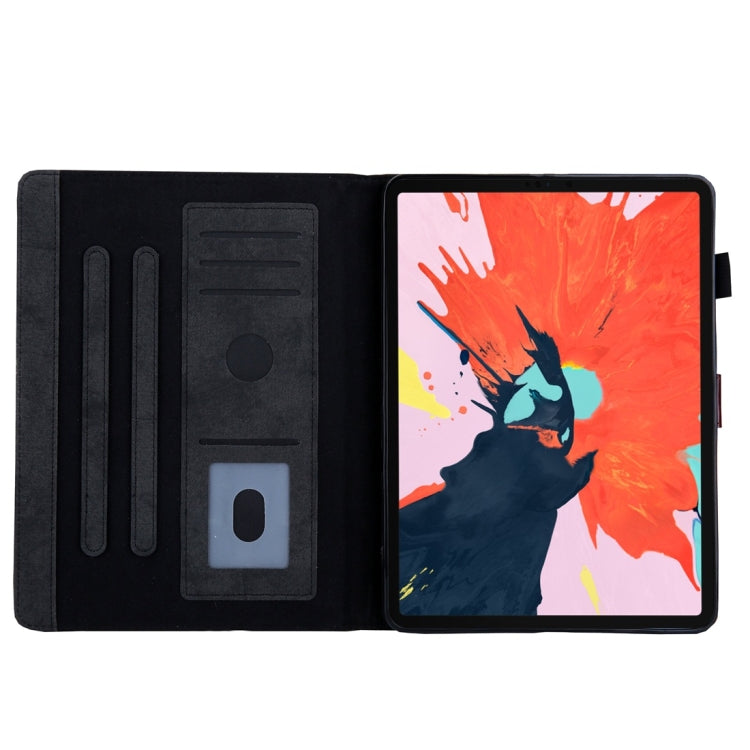 Sandsberg | Für iPad Pro 11 Zoll (2018) Business Stil Horizontal Flip Lederhülle, mit Halter & Kartensteckplatz & Foto-Rahmen & Schlaf-/Aufwachfunktion (Schwarz)