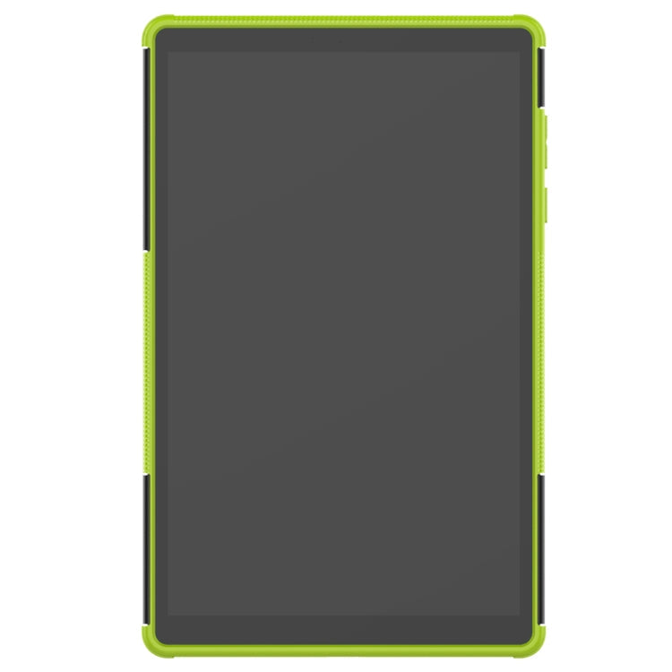 Sandsberg | Für Lenovo Tab M10 HD Gen 2 (TB-X306F) Reifenstruktur TPU+PC stoßfeste Hülle mit Halter (Grün)