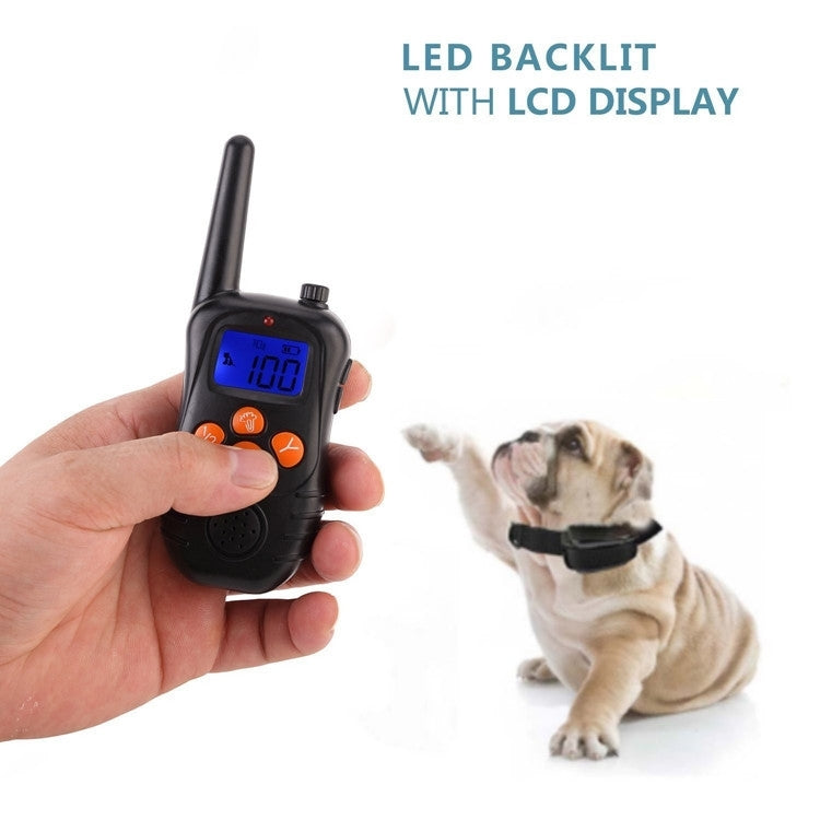 Sandsberg | 998DC Bark Stopper Fernbedienung Elektro-Schock-Halsband Hundetraining Gerät, Steckertyp: EU-Stecker