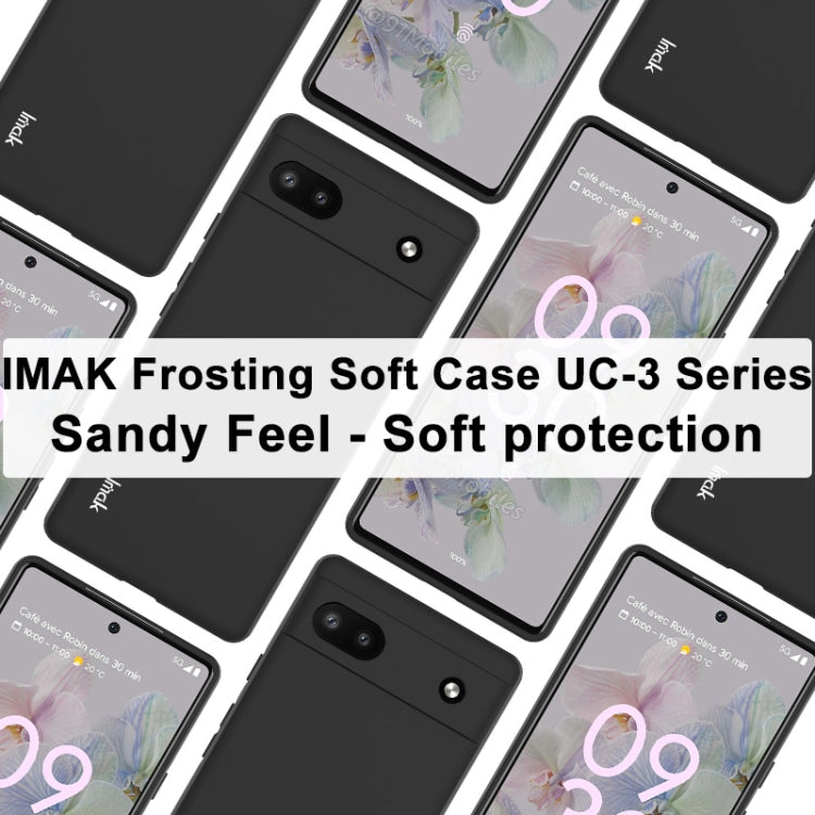 Für Google Pixel 6a imak UC-3 Serie stoßfest Matt TPU Handyhülle (Schwarz)