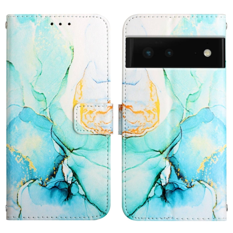 Für Google Pixel 6 Pro PT003 Marmor Muster Flip Leder Handyhülle (LS003)