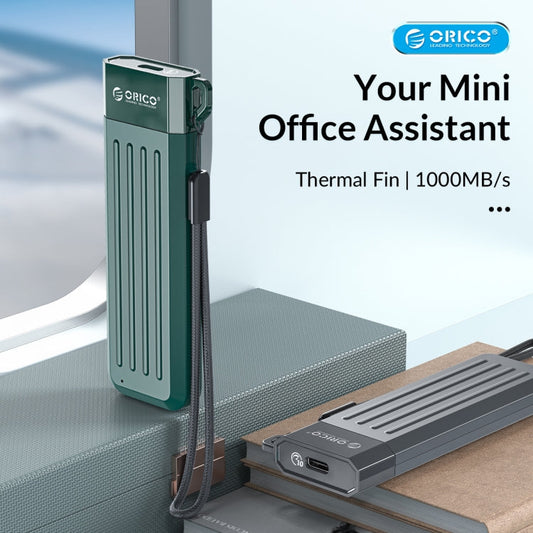 Sandsberg | ORICO MM2C3-GR USB3.1 Gen1 Type-C 6Gbps M.2 SATA SSD Gehäuse (Grün)
