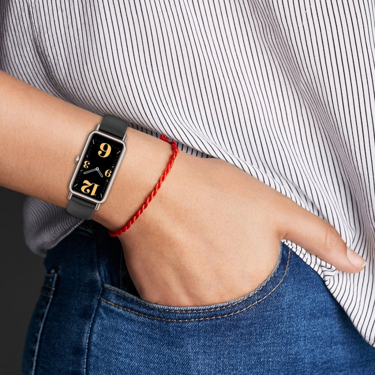 Sandsberg | Für Huawei Watch Fit Mini 16mm Silikon Uhrband (Hellrosa)