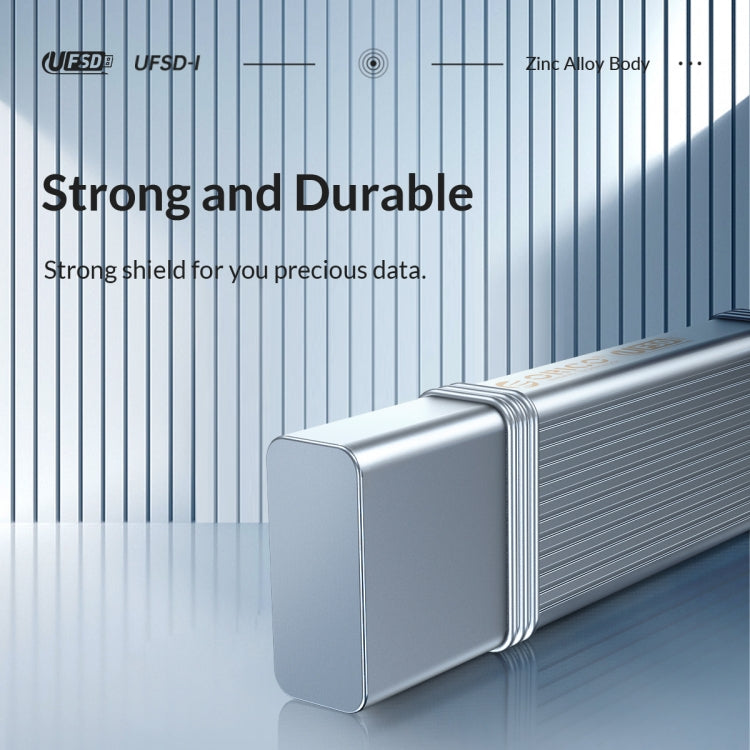 Sandsberg | ORICO USB Solid State Flash Drive, Lesen: 520MB/s, Schreiben: 450MB/s, Speicher: 256GB, Port: USB-A (Silber)